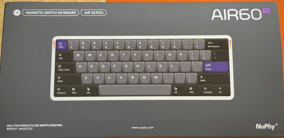 NuPhy Air60 HE slim hall-effect keyboard